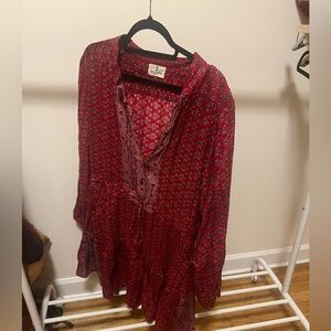 Perry Walker Red Patterned dress